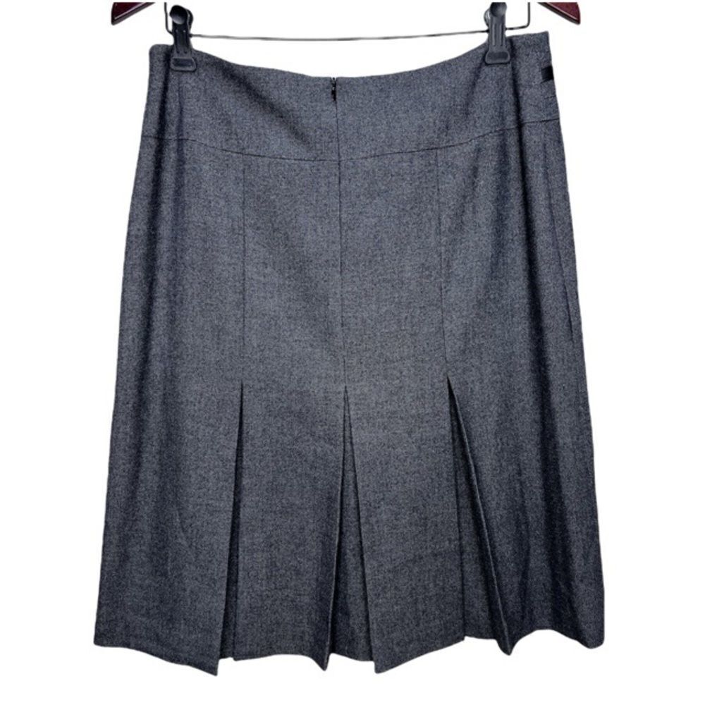 𝅺size 10 Conrad C Grey Pleated Skirt - Picture 2 of 8